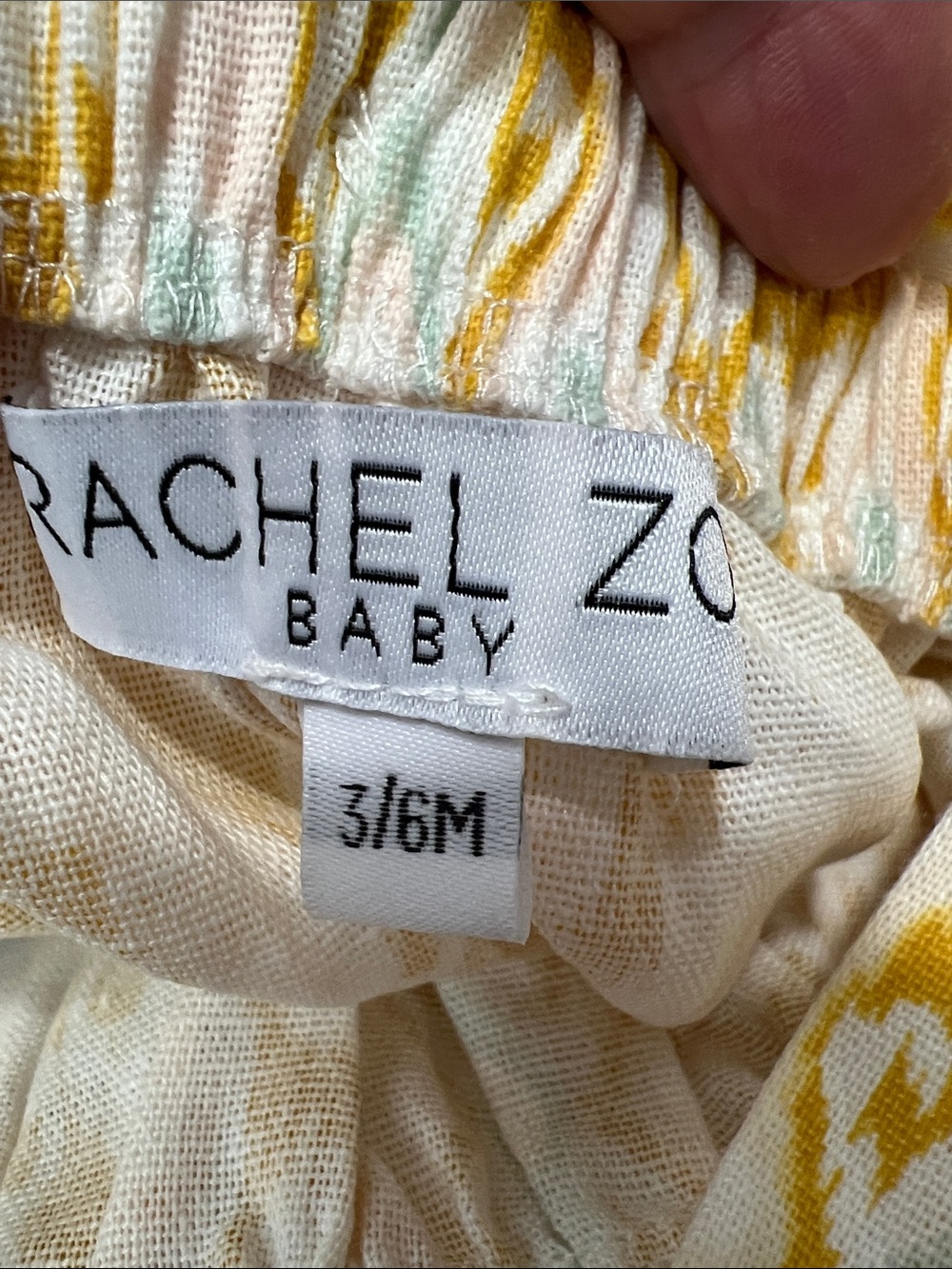 Rachel Zoe baby mustard cream aqua jumpsuit with headband size 3-6 months NWT - Picture 10 of 12